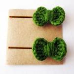 Crochet Bow Bobby Pins, Bo..