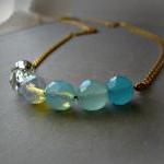 Ombre Necklace In Mint - S..